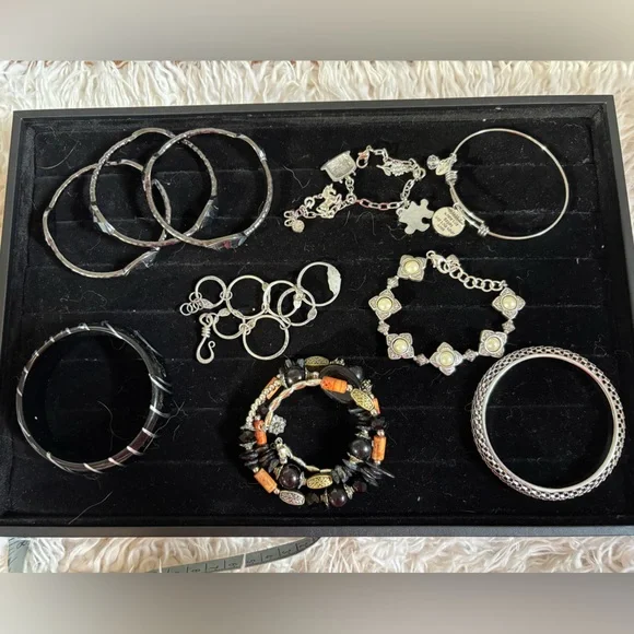 Brighton Silver and Black Bracelet Collection - Picture 1 of 5